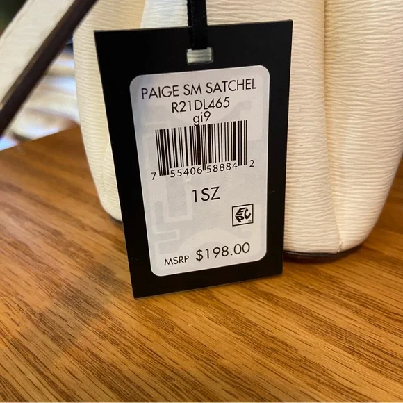 DKNY Paige Small Satchel R21DL465 Crossbody Strap and Double Handle With Scarf - Picture 13 of 13